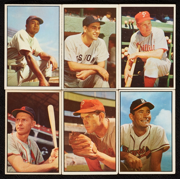 1953 Bowman Baseball Color Grouping, Six HOFers (111)