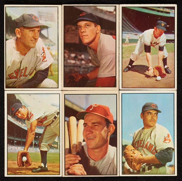 1953 Bowman Baseball Color Grouping, Six HOFers (111)