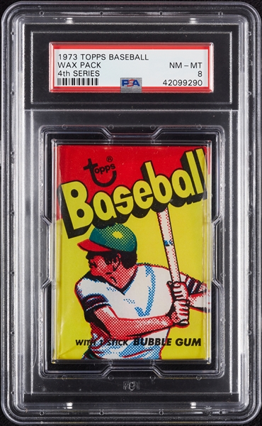 1973 Topps Baseball 4th Series Wax Pack (Graded PSA 8)