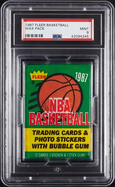1987 Fleer Basketball Wax Pack (Graded PSA 9)