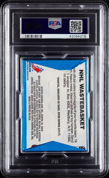 1977 Topps Hockey Wax Pack in 1976 Wrapper (Graded PSA 9)