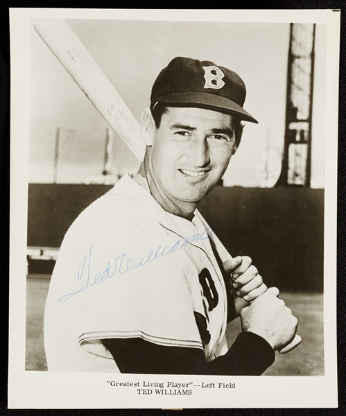 Ted Williams Signed 8x10 Photo (JSA)