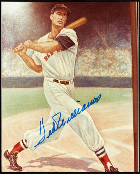 Ted Williams Signed 8x10 Lithographic Photo