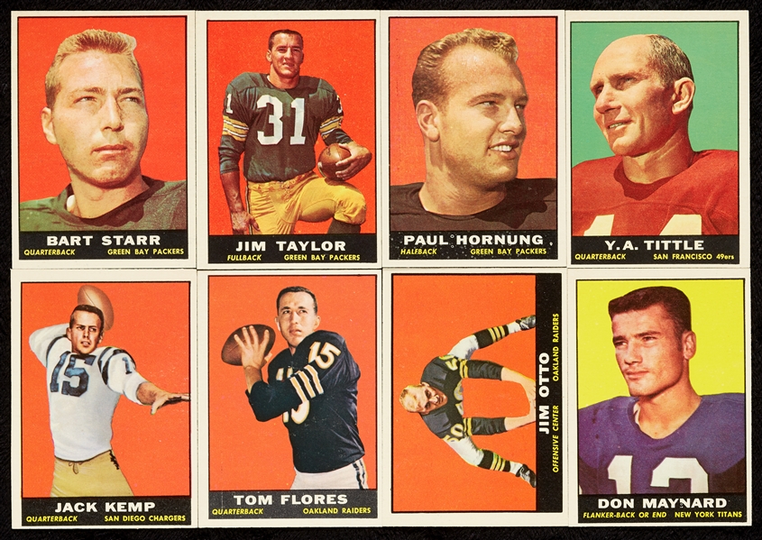 1961 Topps Football High-Grade Complete Set, PSA 6 Brown (198)