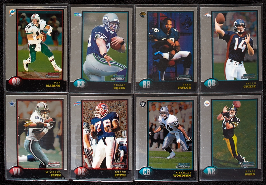 1998 Topps and Bowman Chrome High-Grade Football Sets, PSA-Graded Moss and Manning Rookies (2)