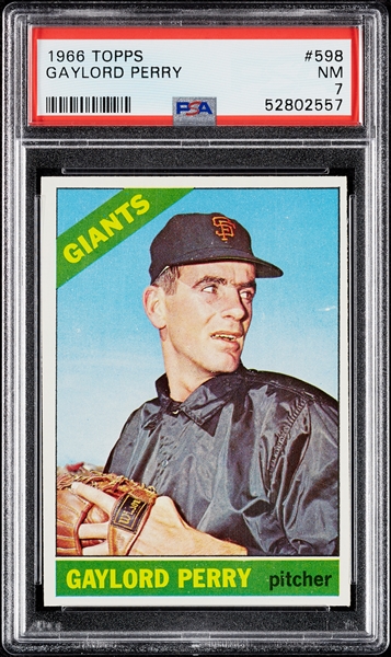 1966 Topps Gaylord Perry No. 598 PSA 7