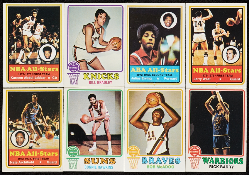 1973 and 1974 Topps Basketball High-Grade Near Sets (2)