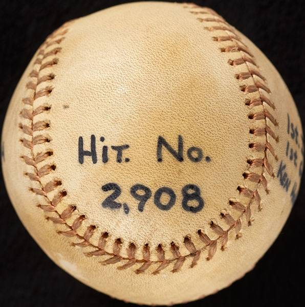 Al Kaline Hit No. 2908 Game-Used Baseball