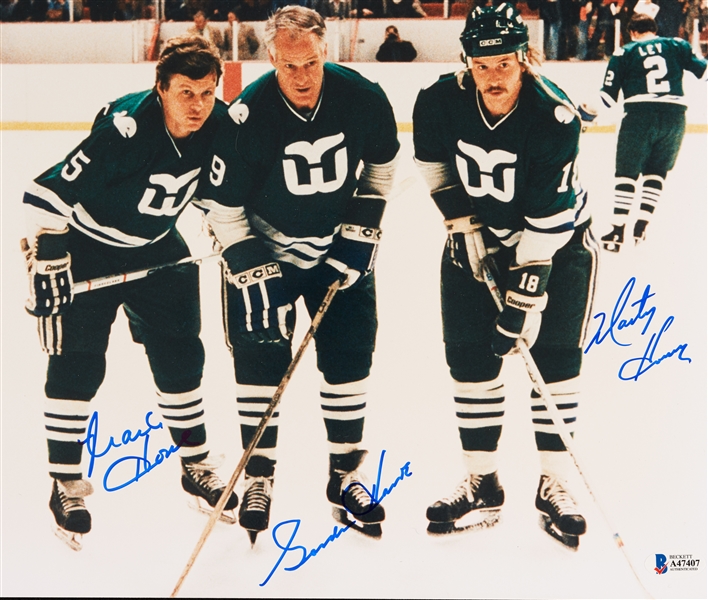 The Howe Family Multi-Signed 11x14 Photos (2) (BAS)