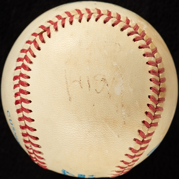 Phil Rizzuto & Meatloaf Signed OAL Baseball (BAS)