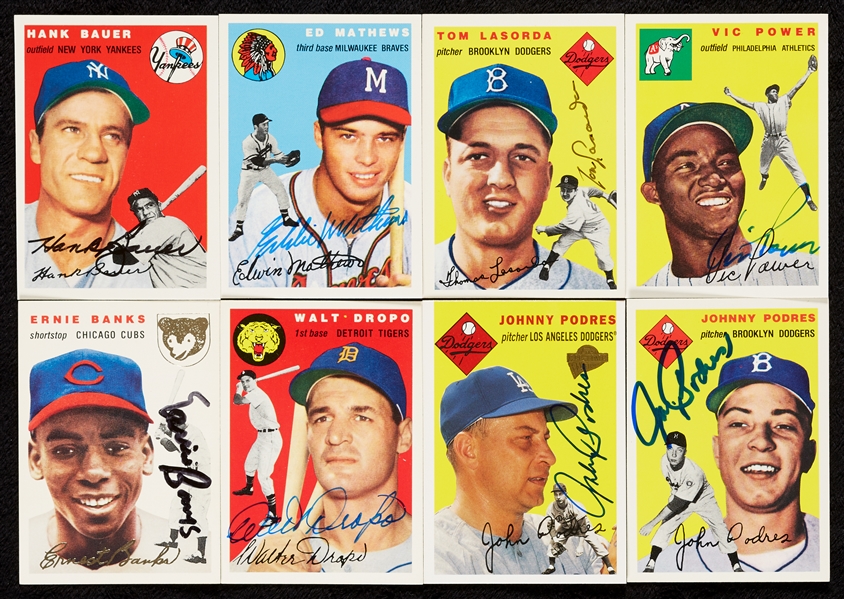 Signed 1954 Topps Archives Group (136)