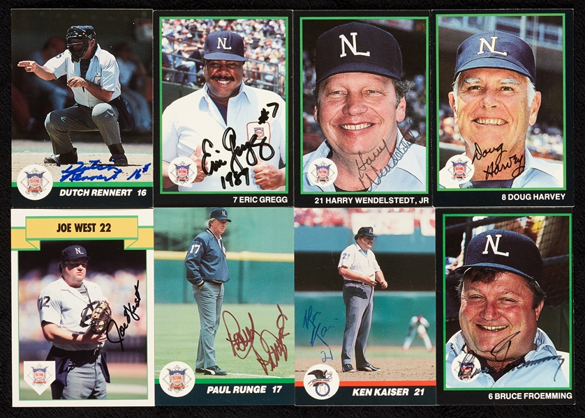 Signed Umpire Card Group (220)