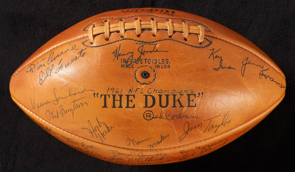 1961 Green Bay Packers World Champions Team-Signed Football (BAS)