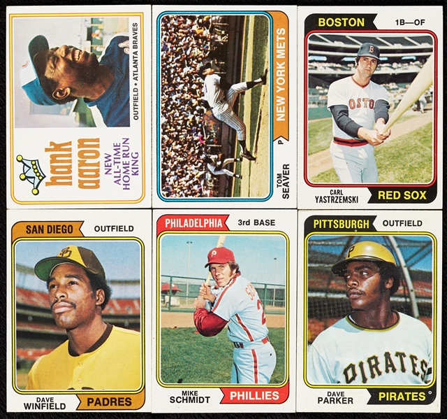 1974 Topps Baseball Complete Set, Plus Traded and Checklists (732)