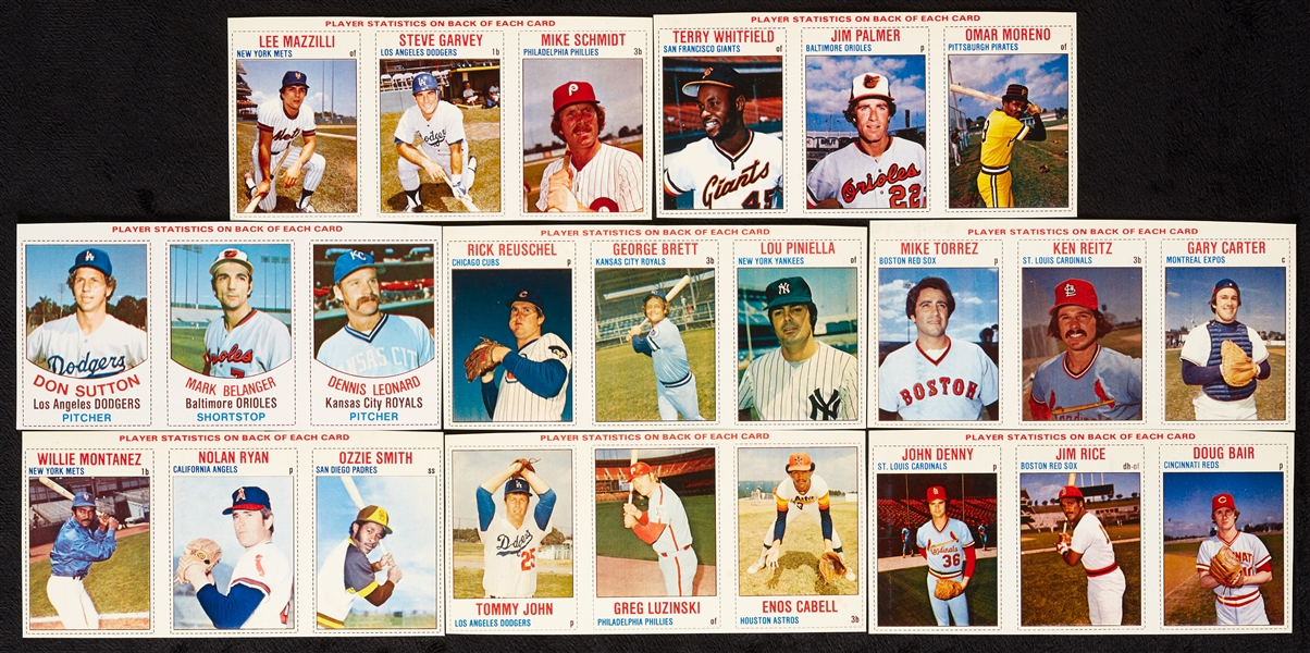 1977 and 1979 Hostess Baseball Panels With 14 HOFers (13)