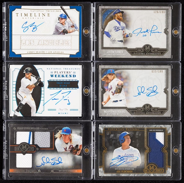 Baseball Autographed Insert Card Group (73)
