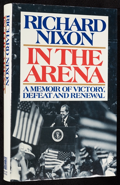 Richard Nixon Signed In the Arena Book (BAS)