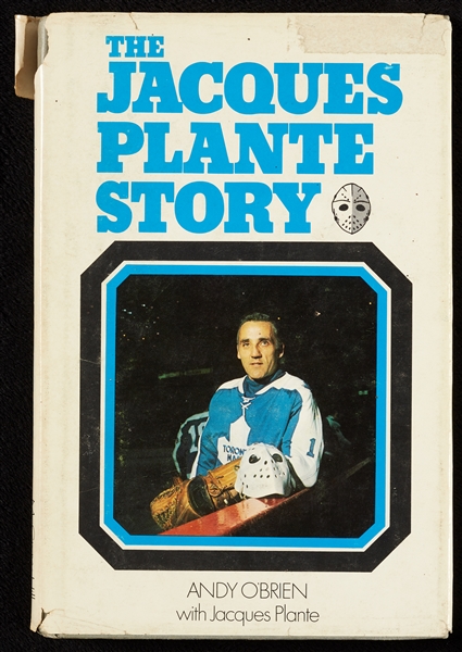 Jacques Plante Signed The Jacques Plante Story Book (BAS)