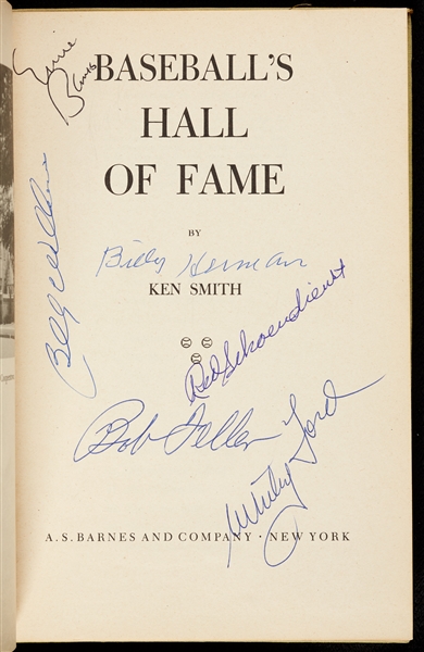 Baseball's Hall of Fame Multi-Signed Book (22)