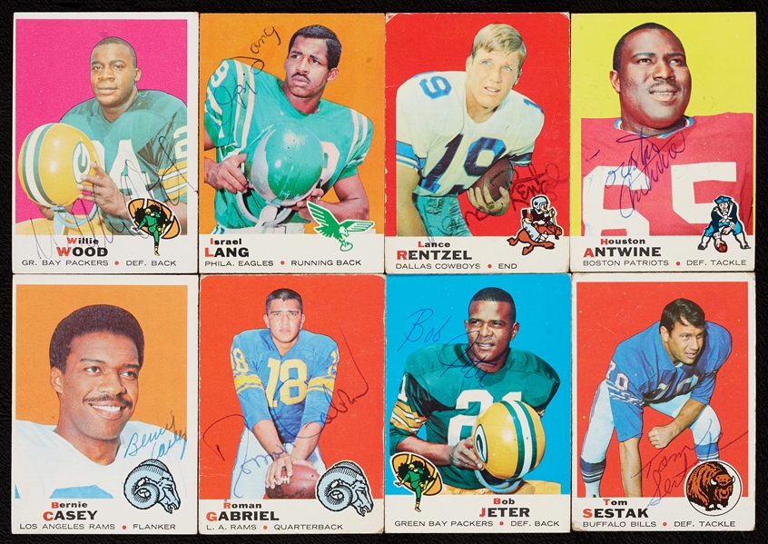Signed 1969 Topps Football Group (192)