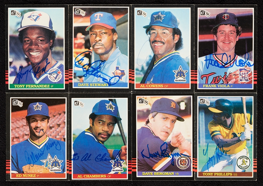 Signed 1985 Donruss Baseball Group (222)