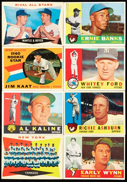 Massive Group of High-Grade 1960 Topps Baseball With HOFers, Stars, Specials (945)