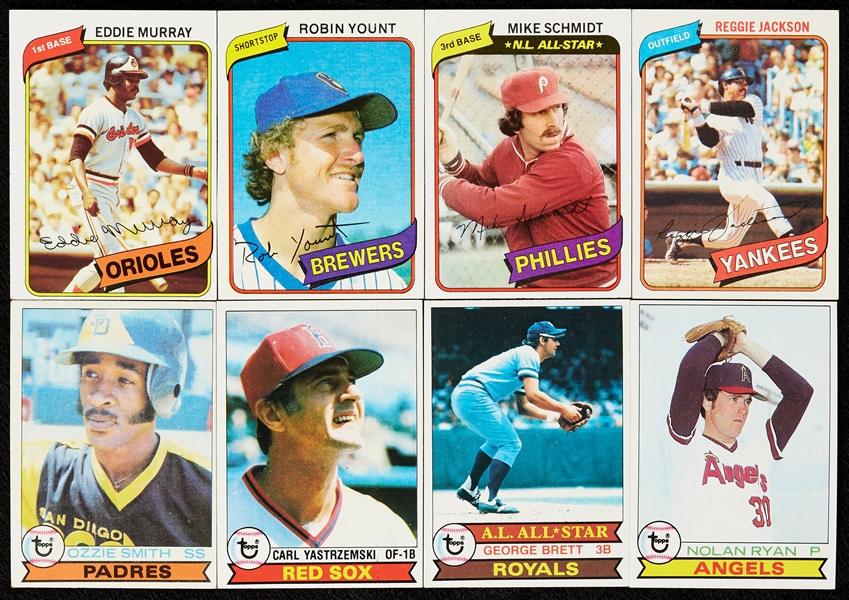 1978-80 Topps Baseball Complete Sets and Near Set (3)
