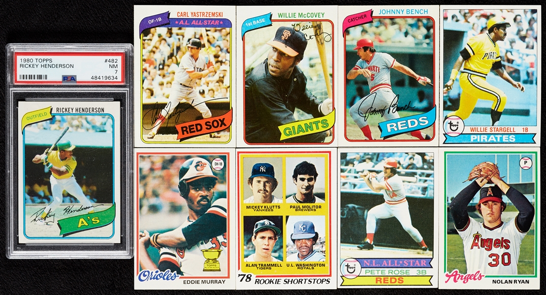 1978-80 Topps Baseball Complete Sets and Near Set (3)