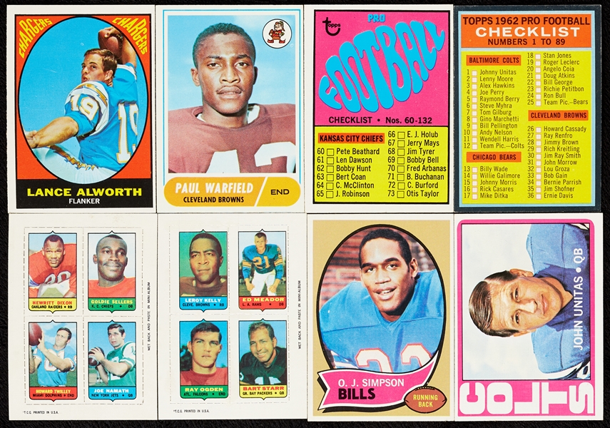 Massive Array of High-Grade 1960-72 Topps, Fleer and Philly Football With 300 HOFers (1,750)
