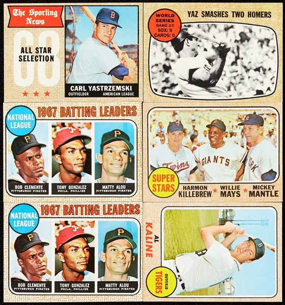 1968 Topps Baseball High-Grade Massive Group With 58 HOFers, Stars, Specials (1,240)
