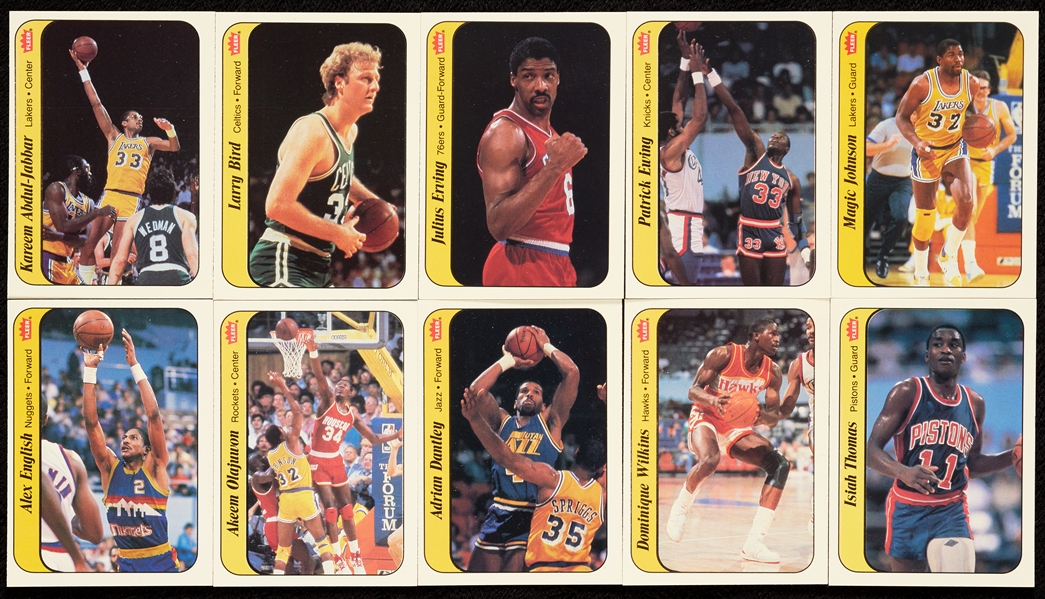 1986 Fleer Stickers Set Group Minus Jordan (4)