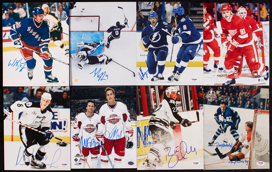 Hockey Signed 8x10 Photo Collection with Gretzky, Lemieux, Jagr (360)
