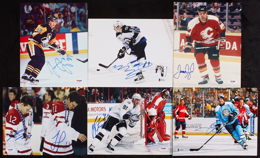 Hockey Signed 8x10 Photo Collection with Gretzky, Lemieux, Jagr (360)