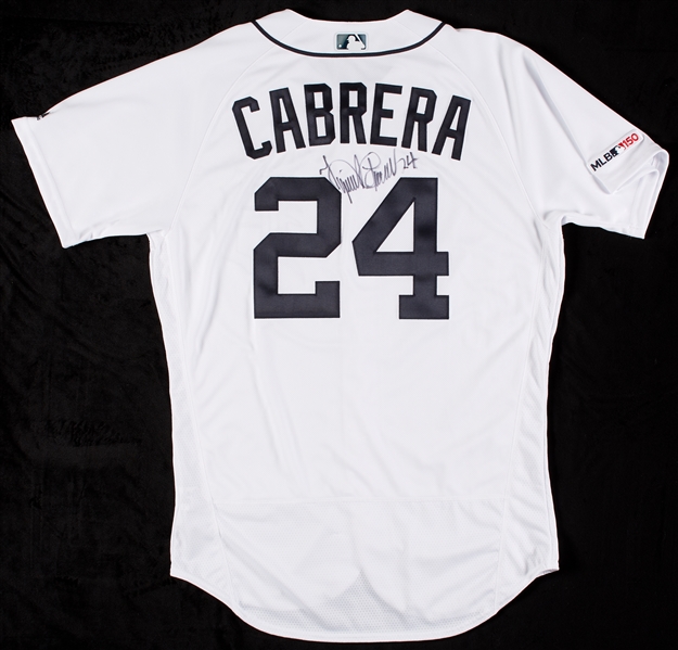 Miguel Cabrera Signed Tigers Home Jersey (BAS)
