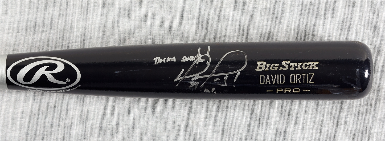 David Ortiz Signed Rawlings Game-Issued Bat (BAS)