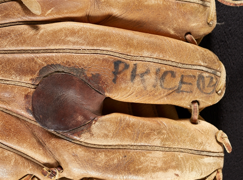 1967-71 Jim Price Practice-Used Fielder’s Glove Given to Him by Ray Oyler