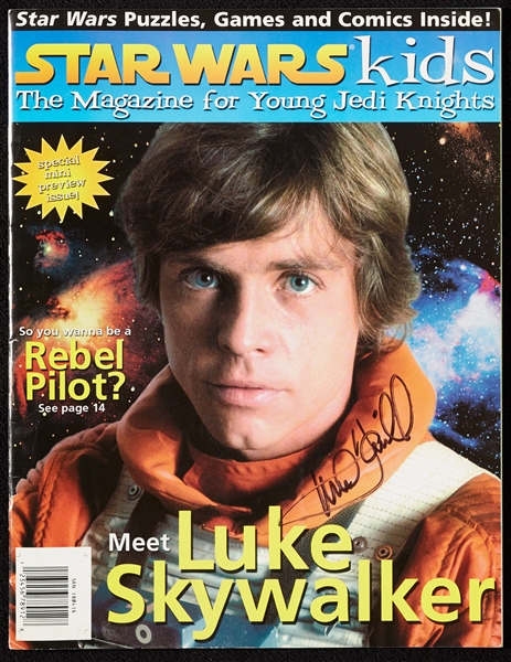 Mark Hamill Signed Star Wars Kids Magazine (BAS)