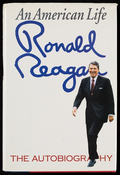 Ronald Reagan Signed An American Life Book (BAS)