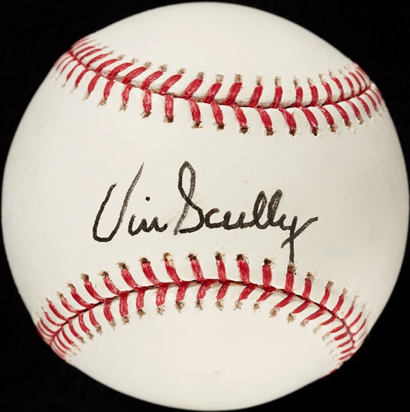 Vin Scully Single-Signed OML Baseball (BAS)