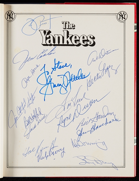 The Yankees Book with 47 Signatures