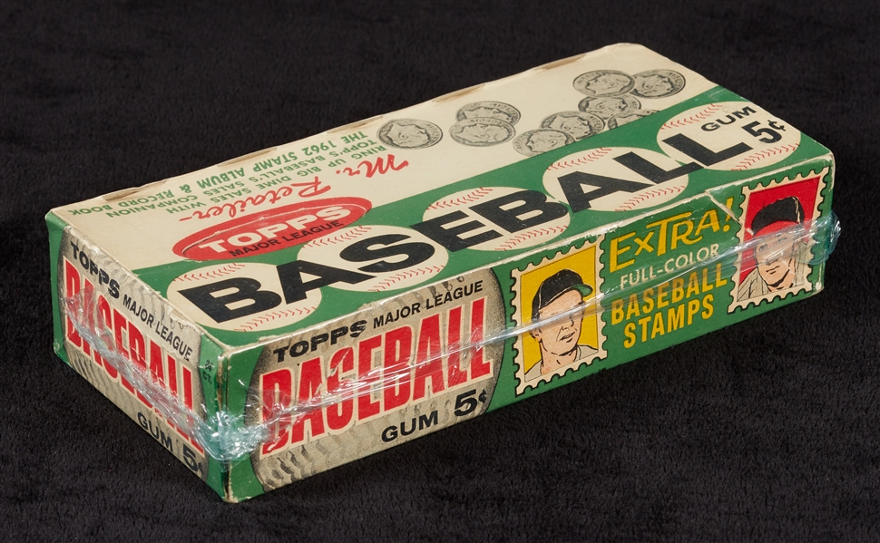 1962 Topps Baseball Empty Wax Box