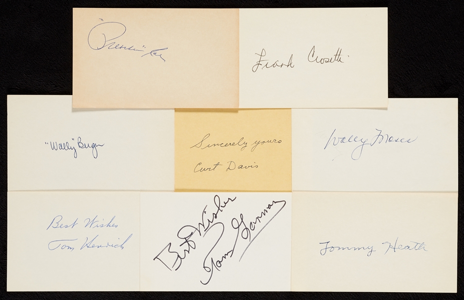 1930-1939 Signed Index Card Collection (775)