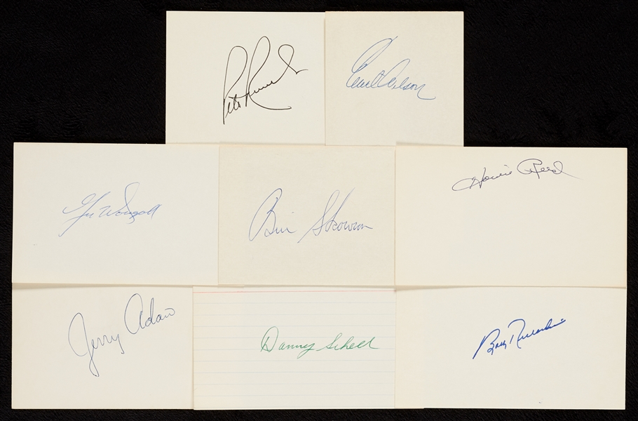 1950-1959 Signed Index Card Collection (845)