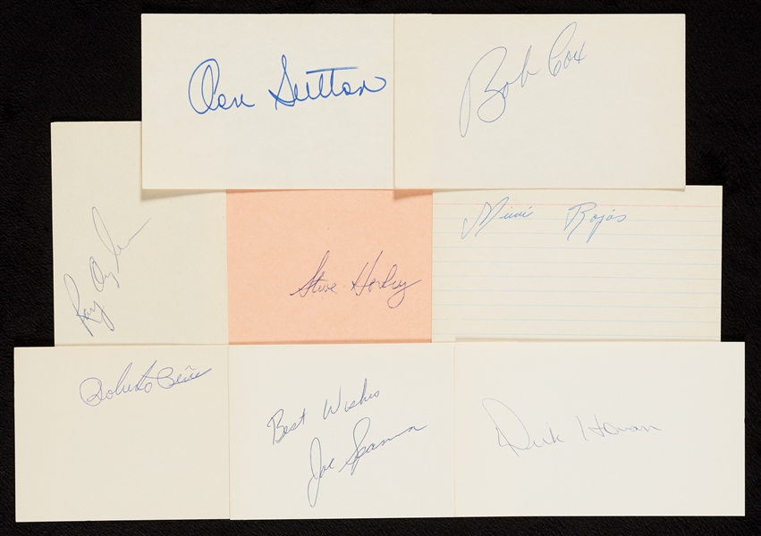 1960-1969 Signed Index Card Collection (1031)