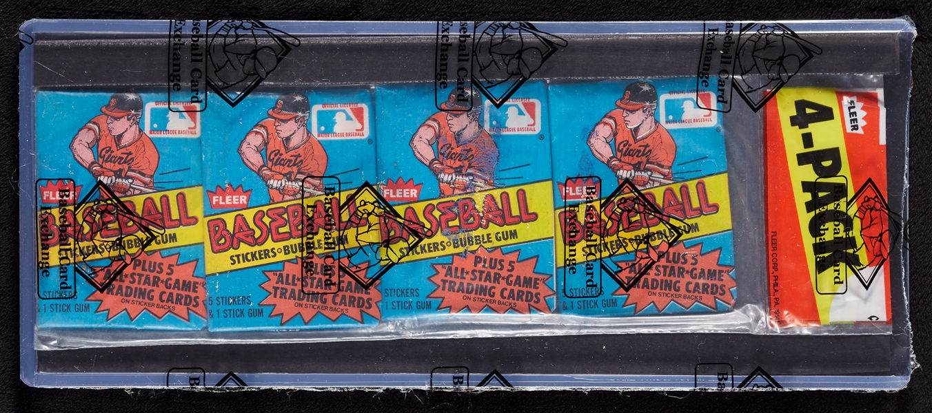 1981 Fleer Baseball Stickers Wax Grocery Rack Pack (BBCE)