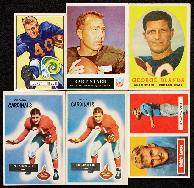 1962-72 Topps and Philly Gum Football Childhood Collection, 200 HOFers, Some Hockey (1,425)