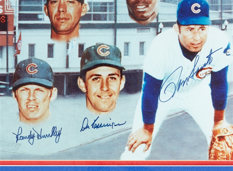 1969 Chicago Cubs Reunion Multi-Signed Display (BAS)
