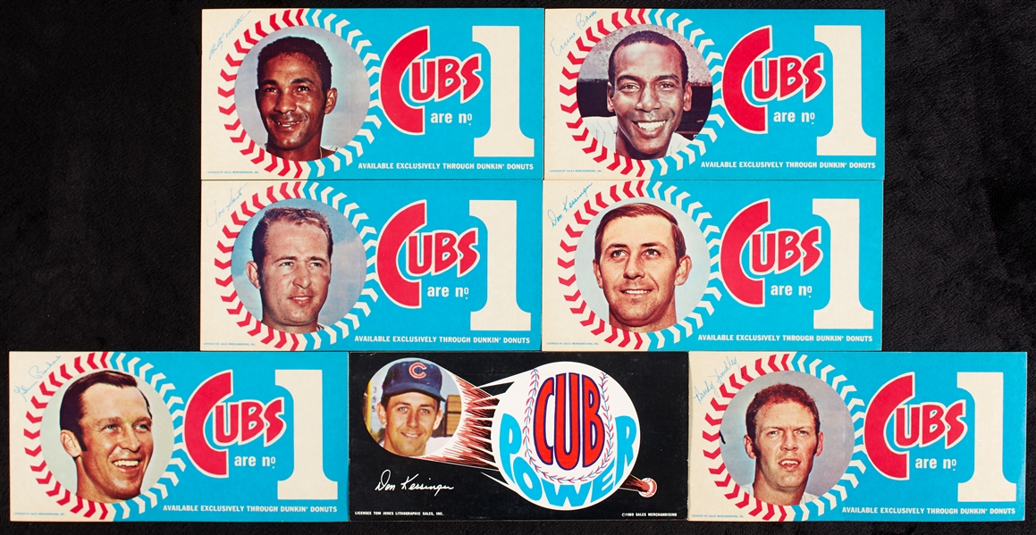 1970 Chicago Cubs Bumper Sticker Sets, Plus Extras (14)