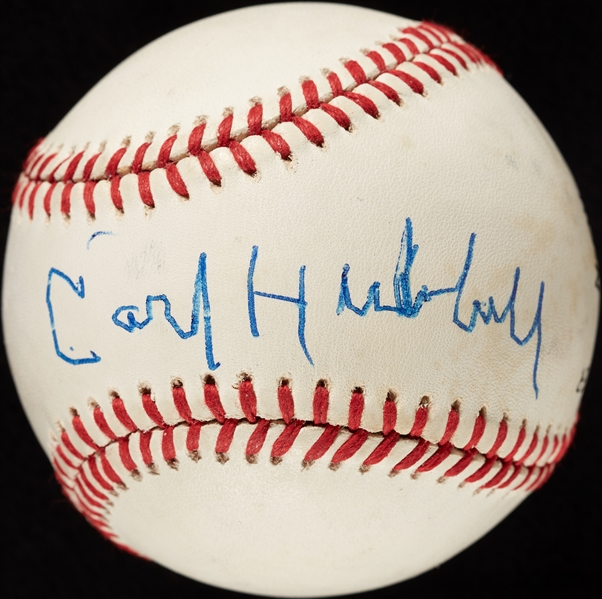 Carl Hubbell Single-Signed ONL Baseball (BAS)