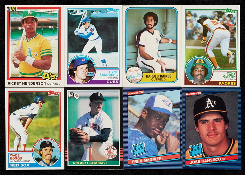 1980s Topps, Donruss and Fleer Baseball High-Grade Sets (7)
